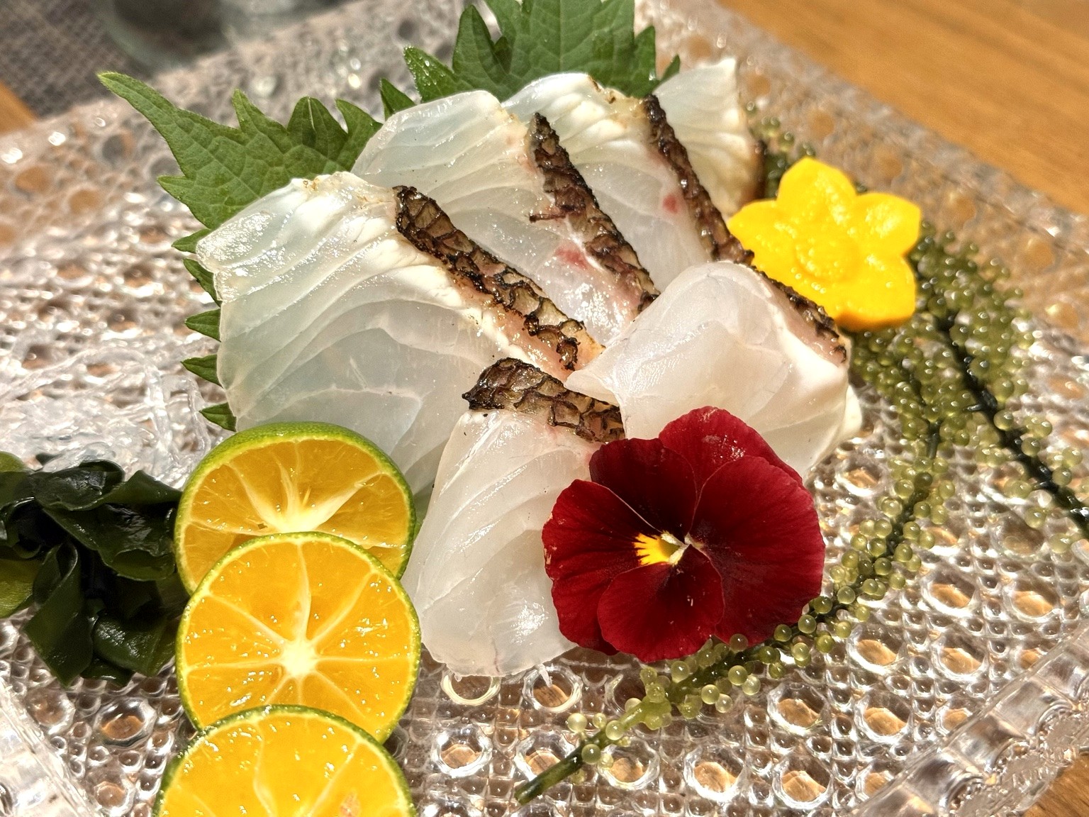 白身魚の刺身